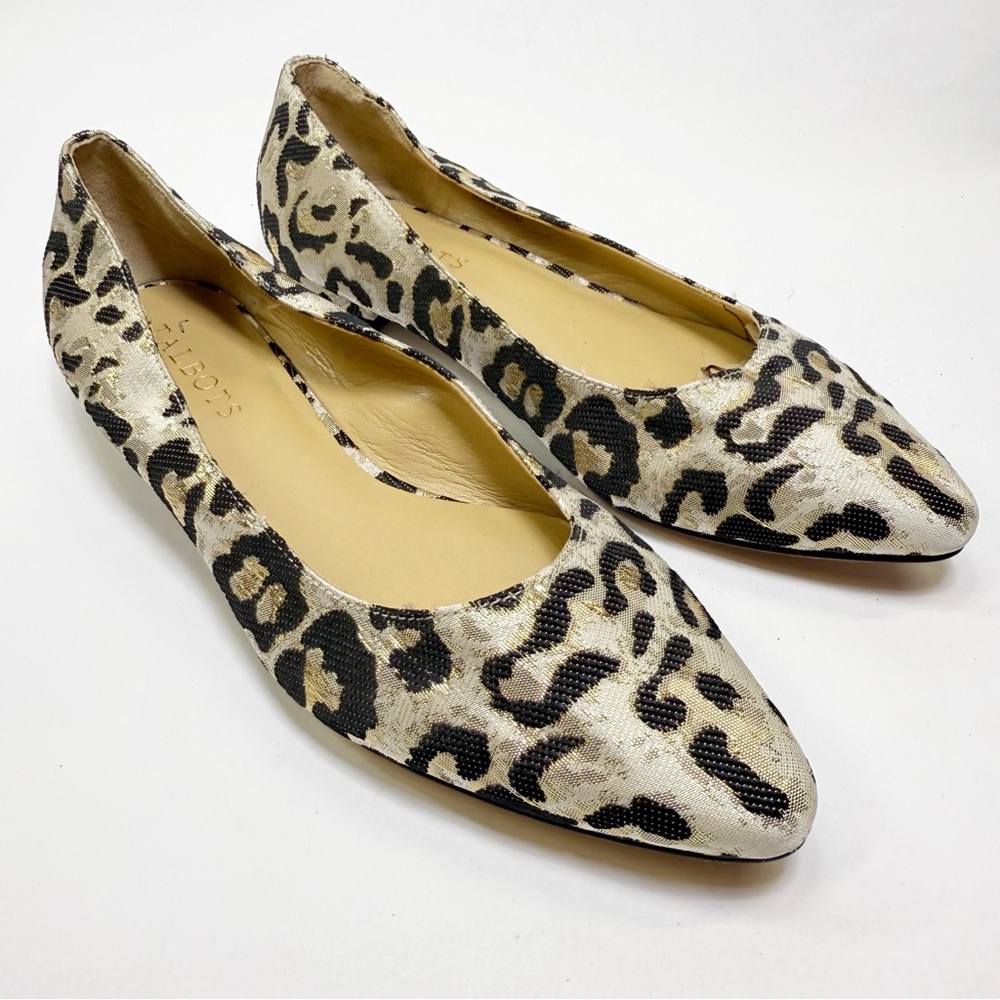 Talbots Leopard Print Flats size 6.5M